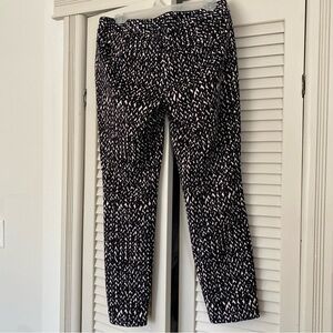 Express Black and White Patterned Work Pants